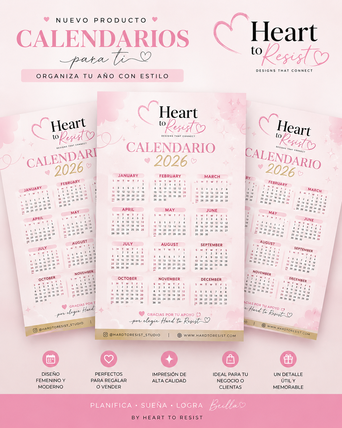 Calendarios 4x6”