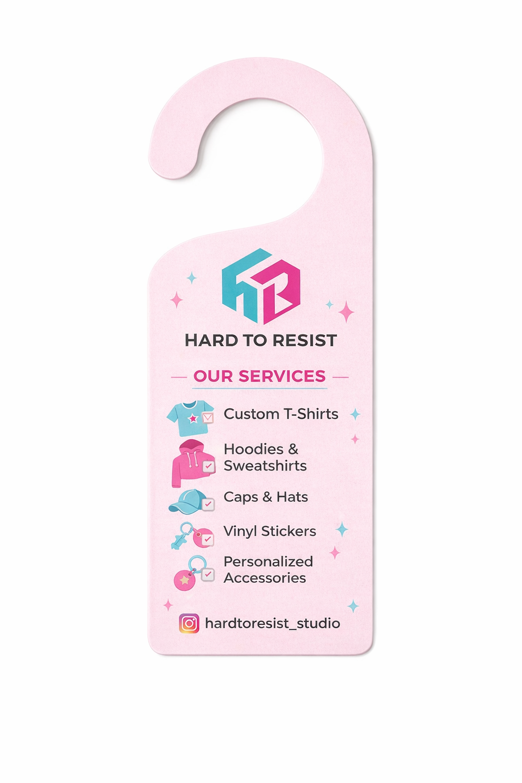 Colgante promocional para puertas